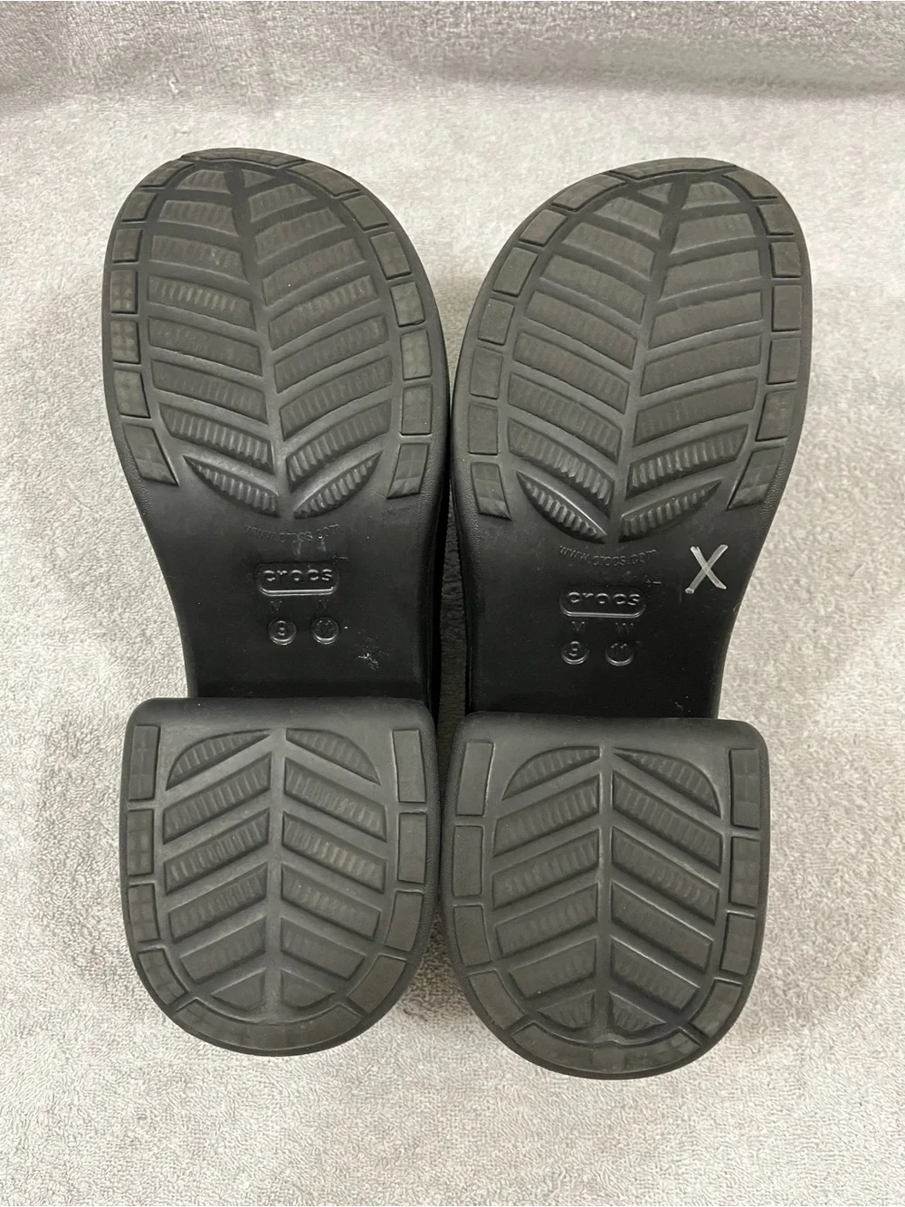 Crocs Siren Clog Black Chunky Heel Platform Women’s Size 11
